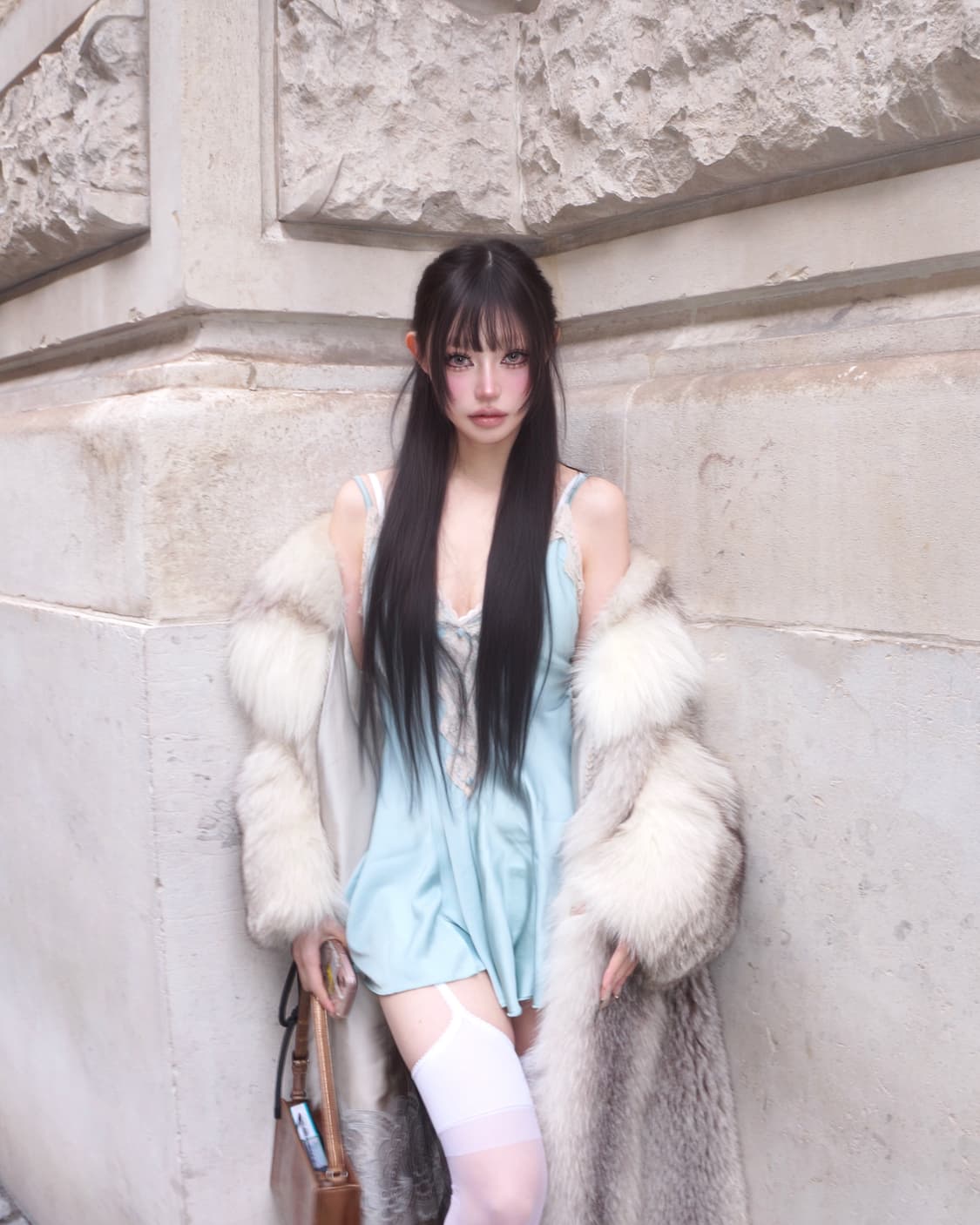 사가폭스 Full-Length Fox fur Coat 폭스 퍼 코트 상품이미지5