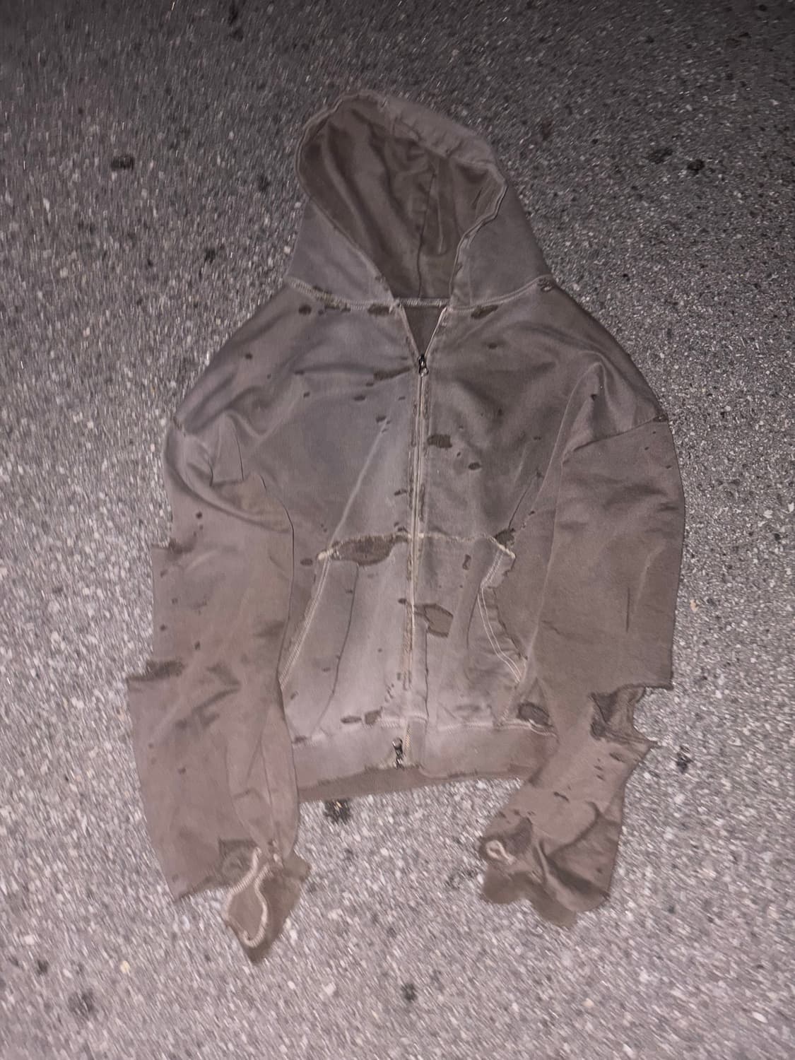 디디에르웨어 디스트레스드 후드집업 상품이미지1