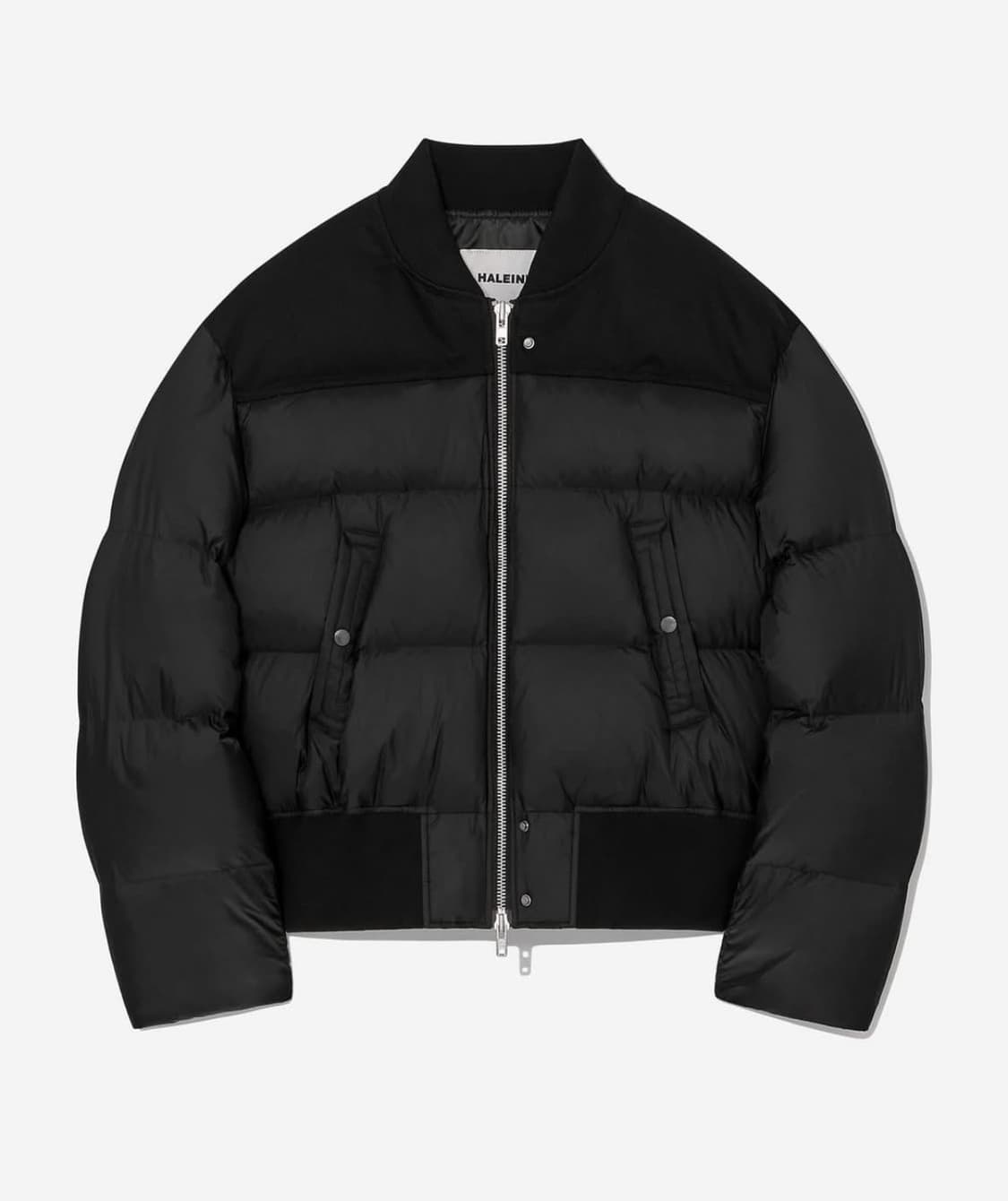 알렌느 크롭드 덕 다운 봄버 자켓 블랙 상품이미지4