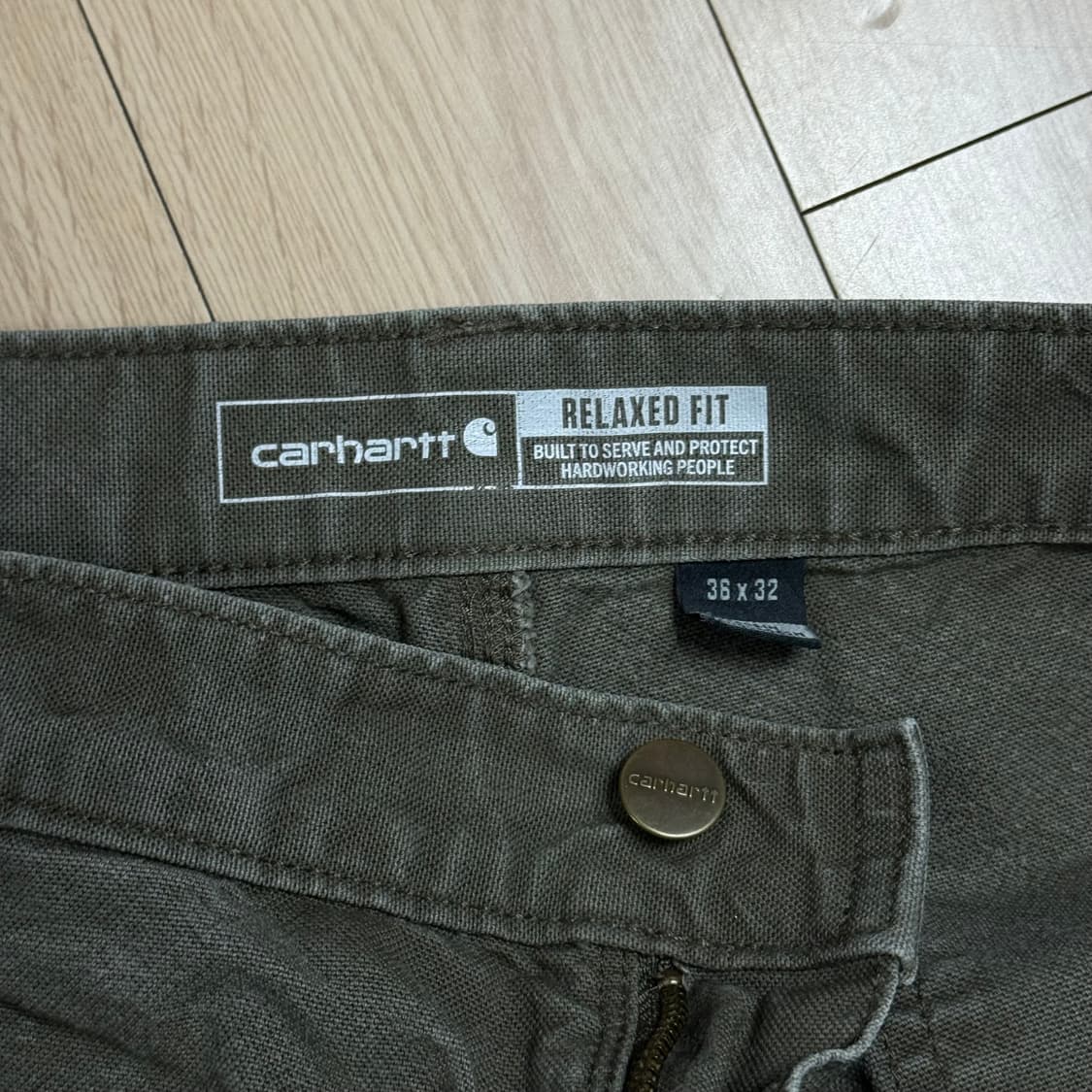 36) 칼하트 싱글니 팬츠 팝니다 상품이미지4
