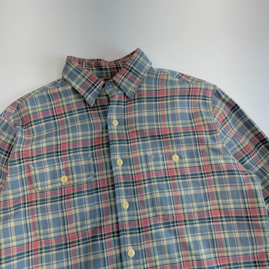 Polo 폴로 투포켓 블루 체크셔츠 상품이미지4