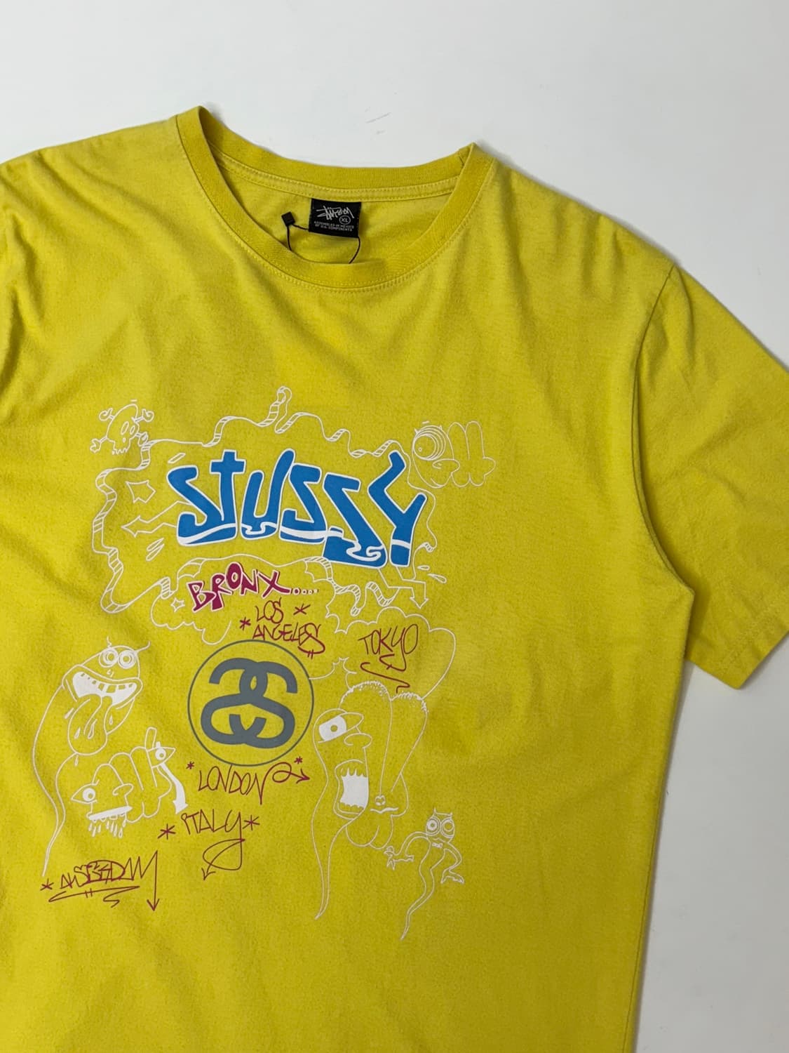 90s Stussy 스투시 월드투어 반팔 티 상품이미지1