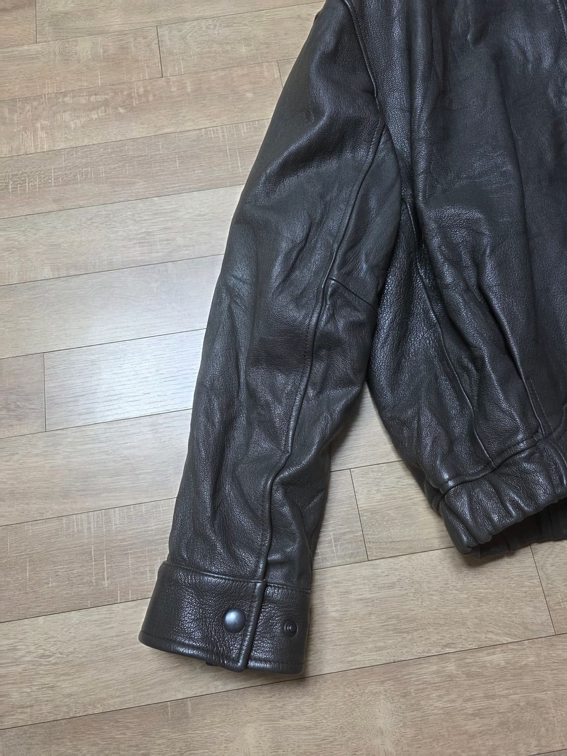 포터리 고트 레더 자켓 다크브라운 3사이즈 상품이미지10