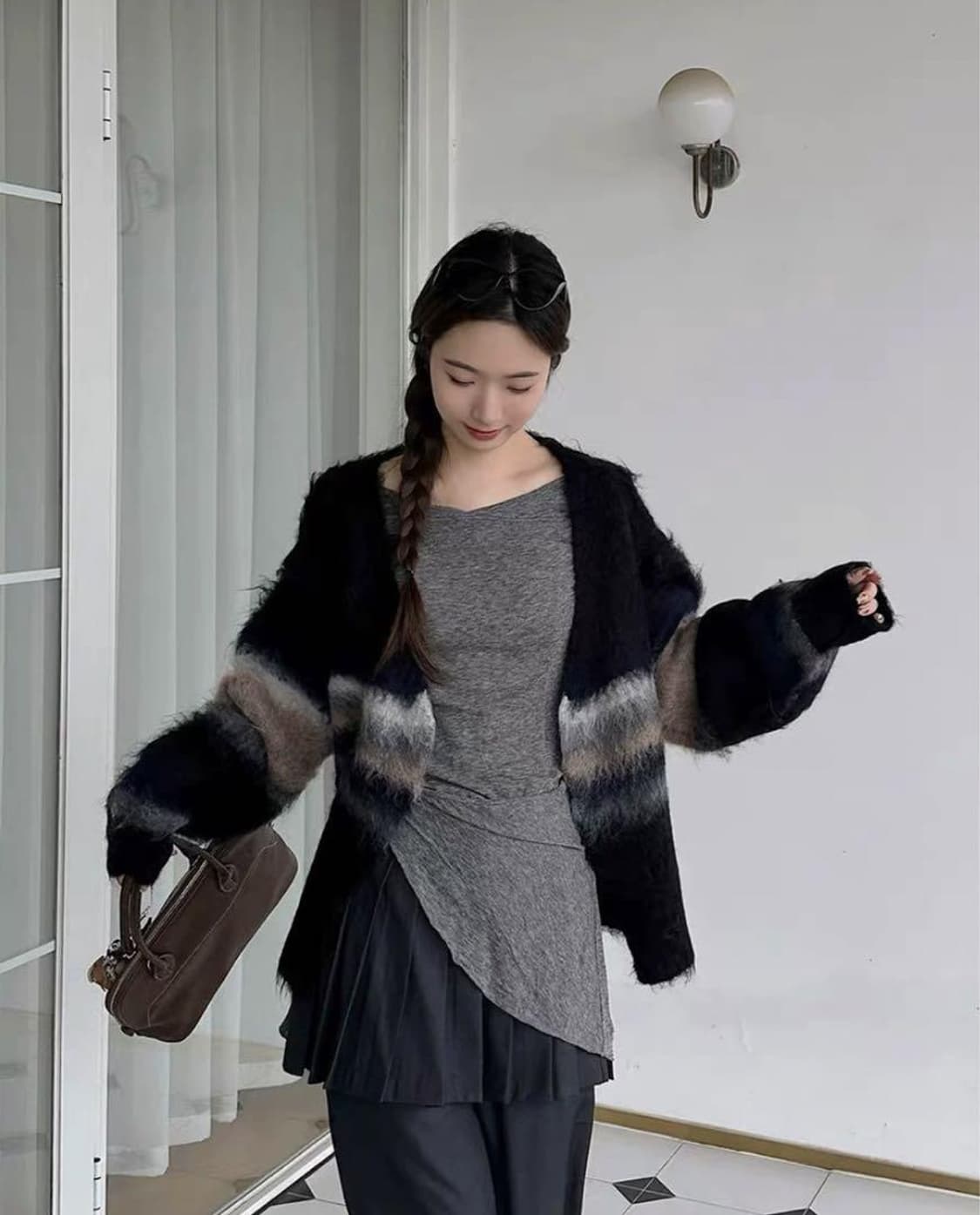 f) perverze 퍼버즈 24fw 모헤어 가디건 상품이미지8