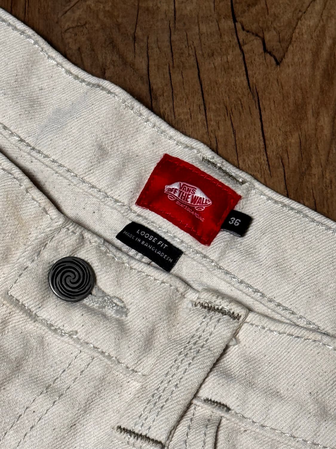 반스 스케이트 체크-5 루즈 아이보리 데님 팬츠 상품이미지7