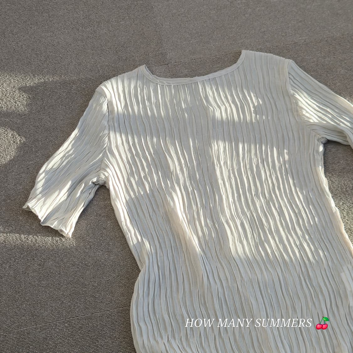 여름 반팔 주름 셔츠 상품이미지2