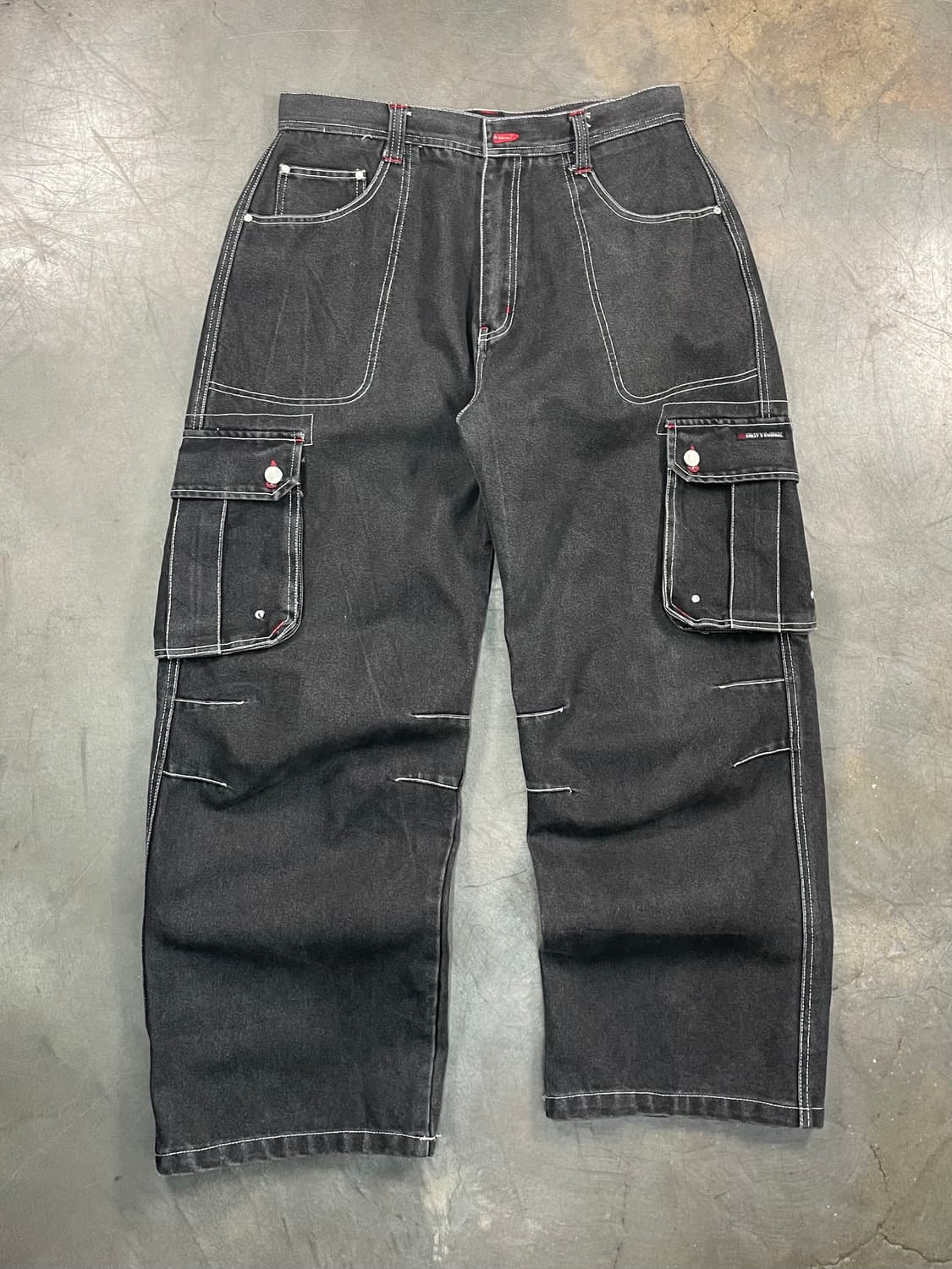 재팬 빈티지 와이드 데님 카고팬츠 상품이미지1