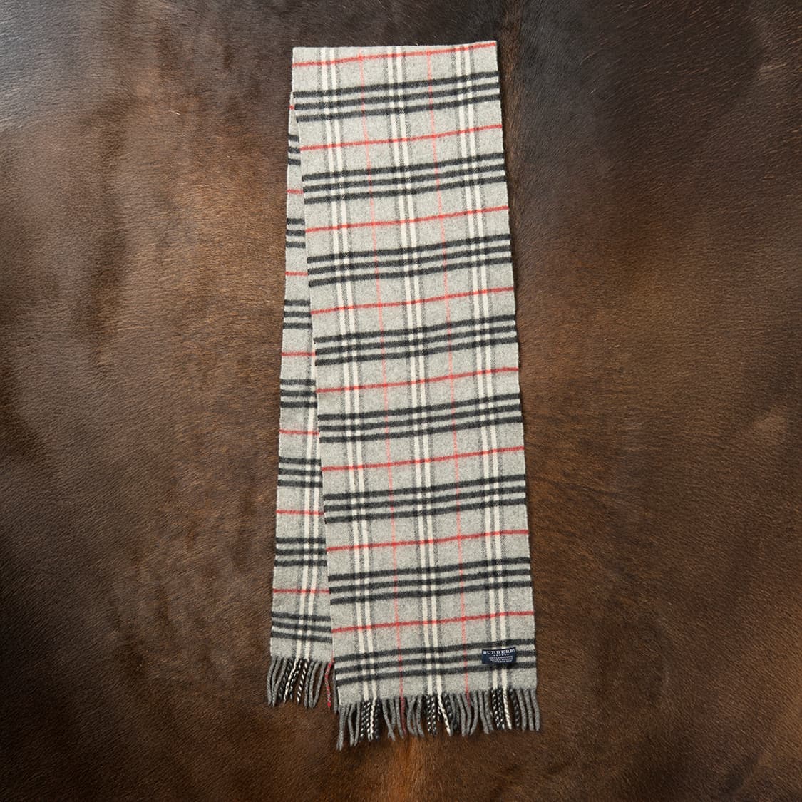 [정품] 00s 버버리 런던 램스울 노바체크 머플러  상품이미지2