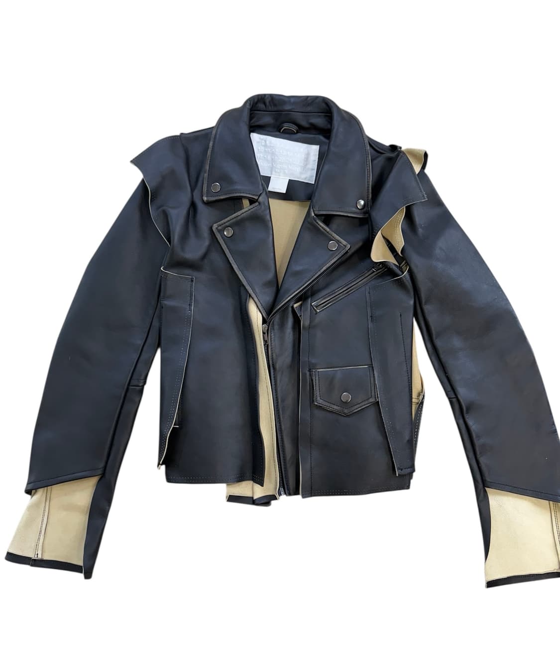 메종 마르지엘라 X H&M 레더 바이커 자켓 상품이미지3