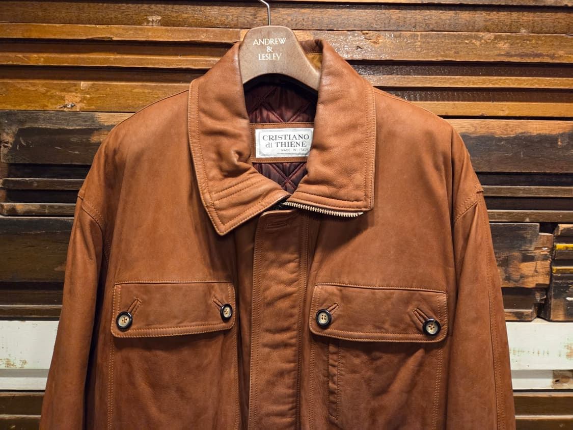 크리스티아노 디 티엔느 누벅레더자켓 상품이미지2