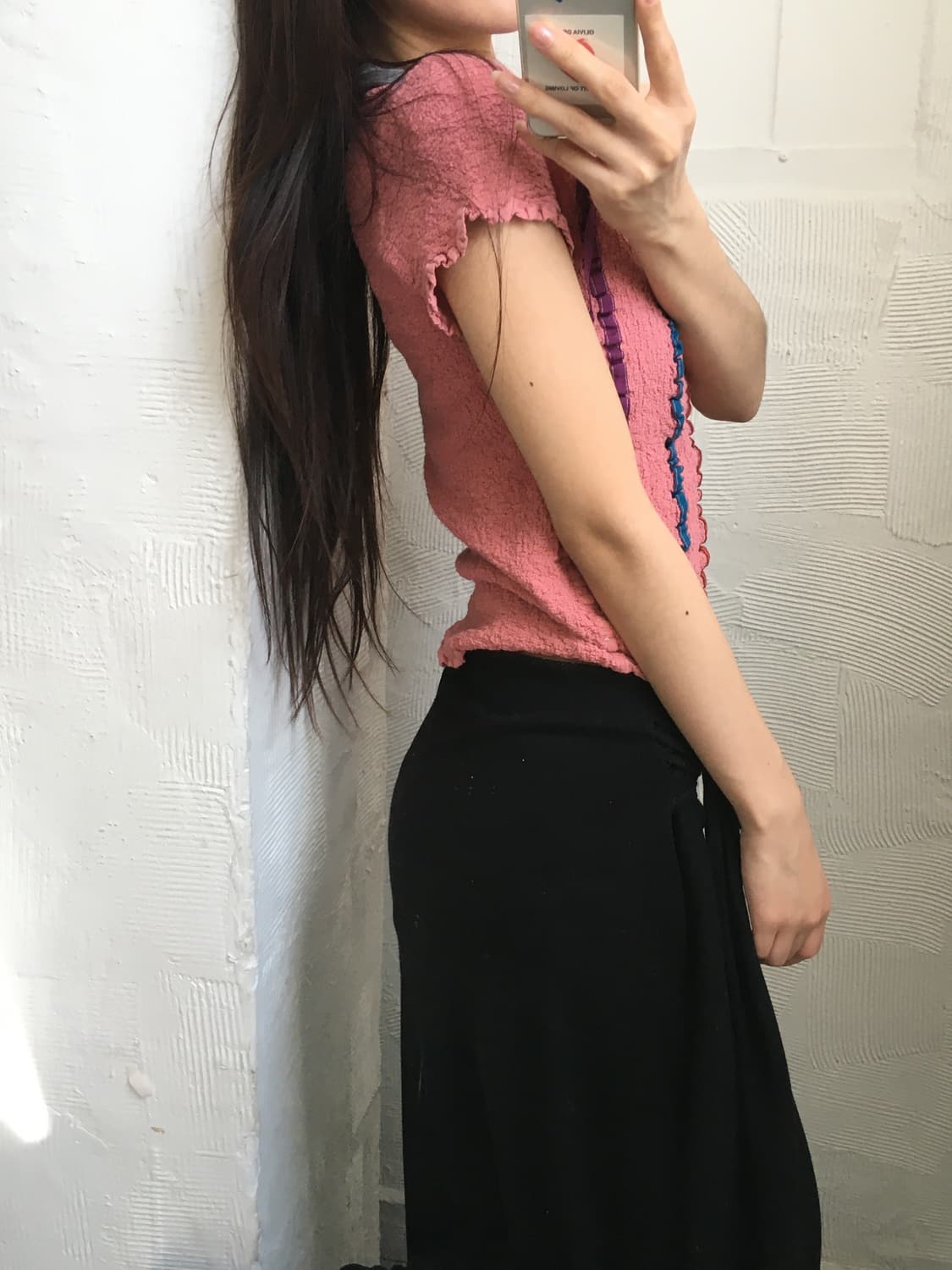 Issey Miyake 이세이미야케 미 핑크 플리츠 탑 상품이미지3
