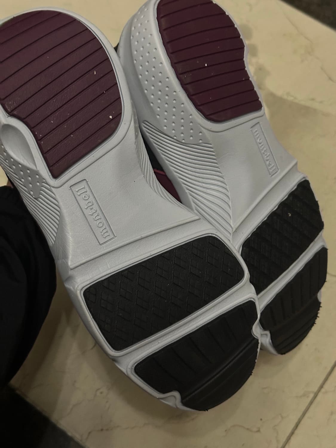 새상품) 몽벨 등산화 버건디 트레킹화/러닝화 워킹슈즈 상품이미지6