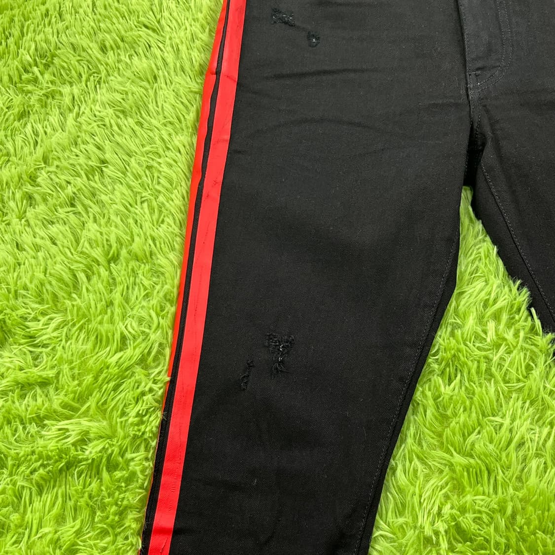 [30] AMIRI 아미리 사이드 스트라이프 진 레드 상품이미지5