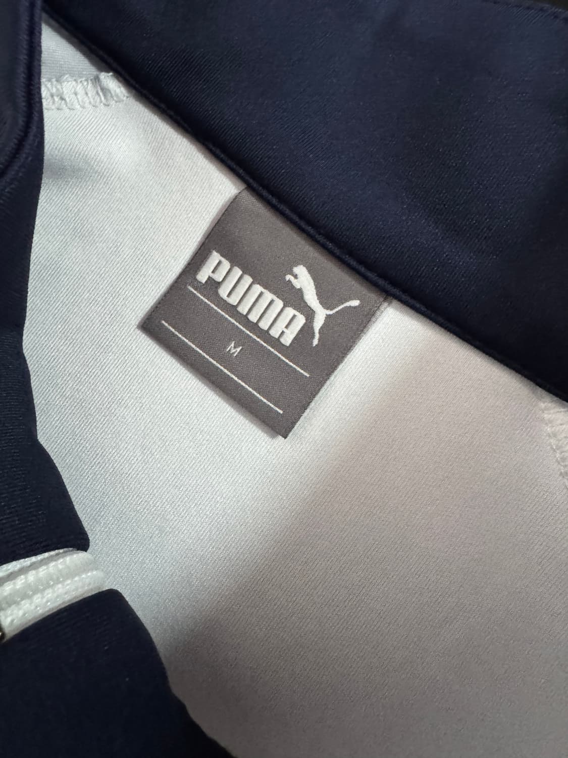 푸마 Puma 화이트 트레이닝 집업 져지 M 상품이미지3