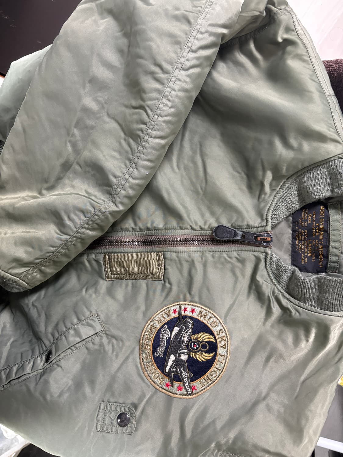 [L] 50S 복각 MA-1 상품이미지2