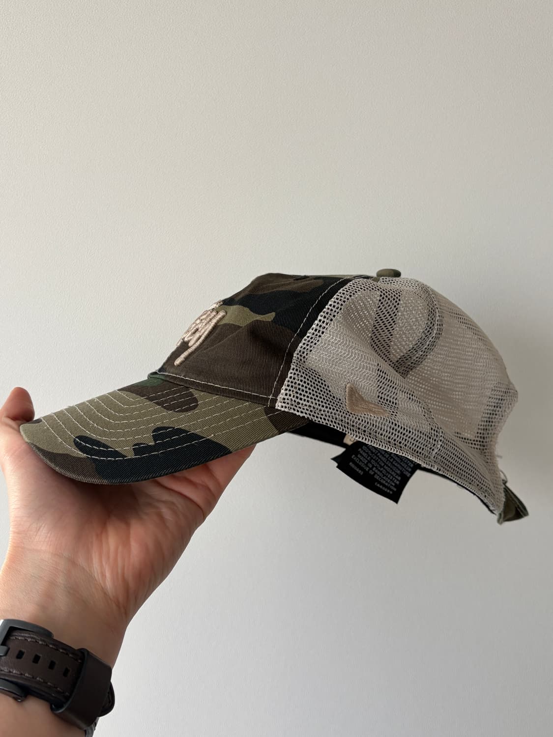 stussy 스투시 뉴에라 트러커 우드랜드 카모 메쉬 캡 상품이미지4