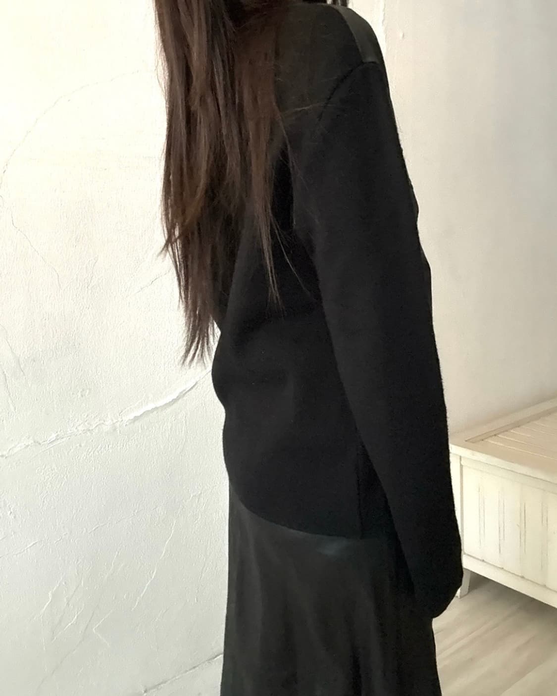 Real Leather point knit zip-up 상품이미지7