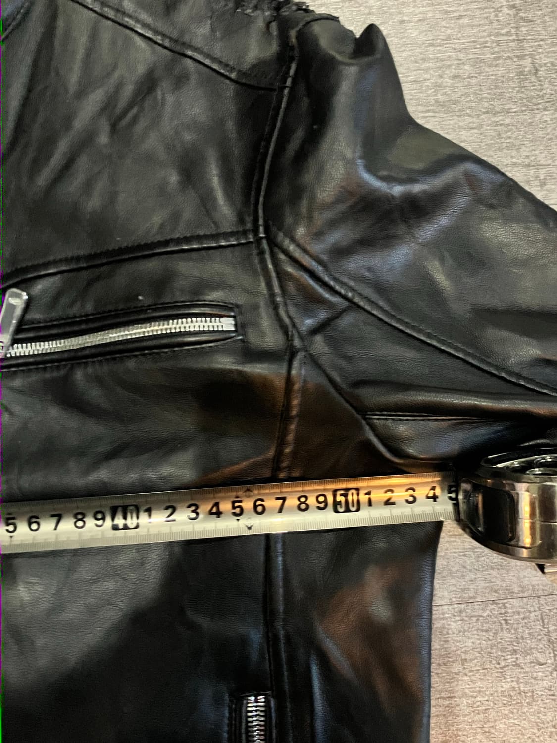 Zara 자라 올드스쿨스트릿 레이싱 가죽자켓 상품이미지4
