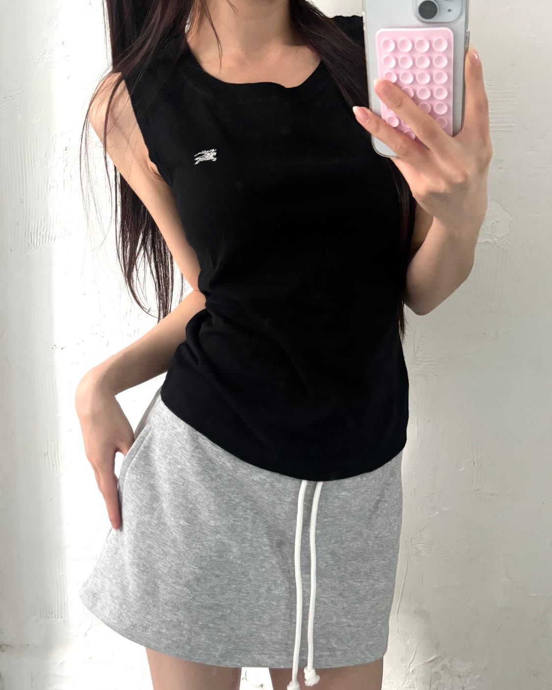 Burberrys 버버리 블루라벨 기마로고 슬리브리스 탑 상품이미지1