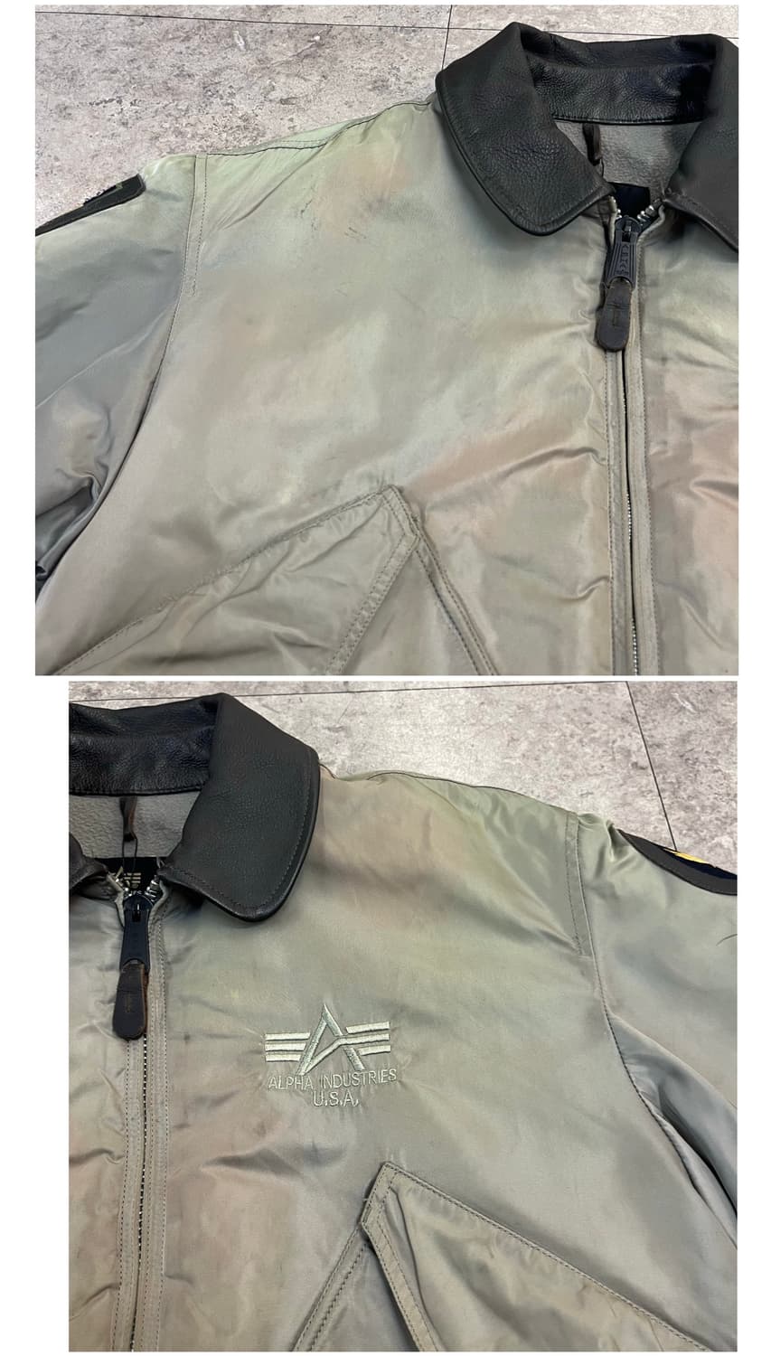 알파인더스트리 CWU-45P 플라이트 자켓 L #csz3960  상품이미지4