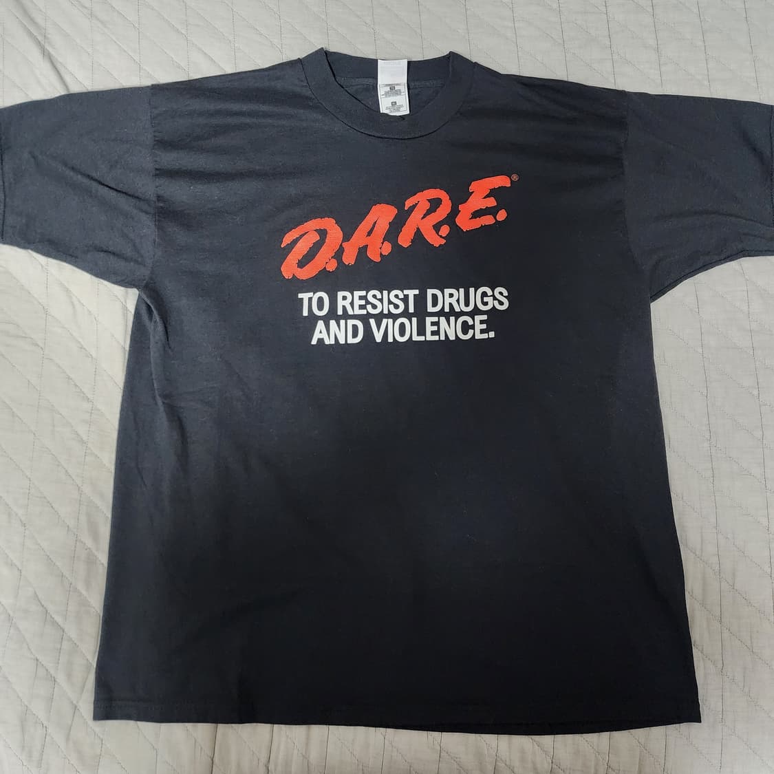 [XL] 90s 빈티지 DARE 티셔츠 블랙 ver.3 상품이미지1