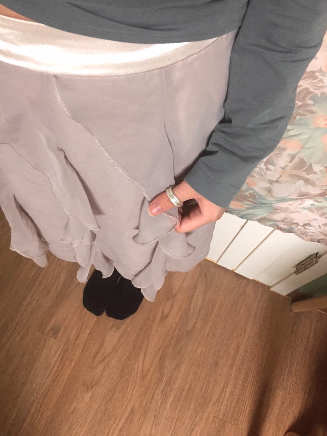 Japanese vintage shirring skirt 셔링 스커트 상품이미지4