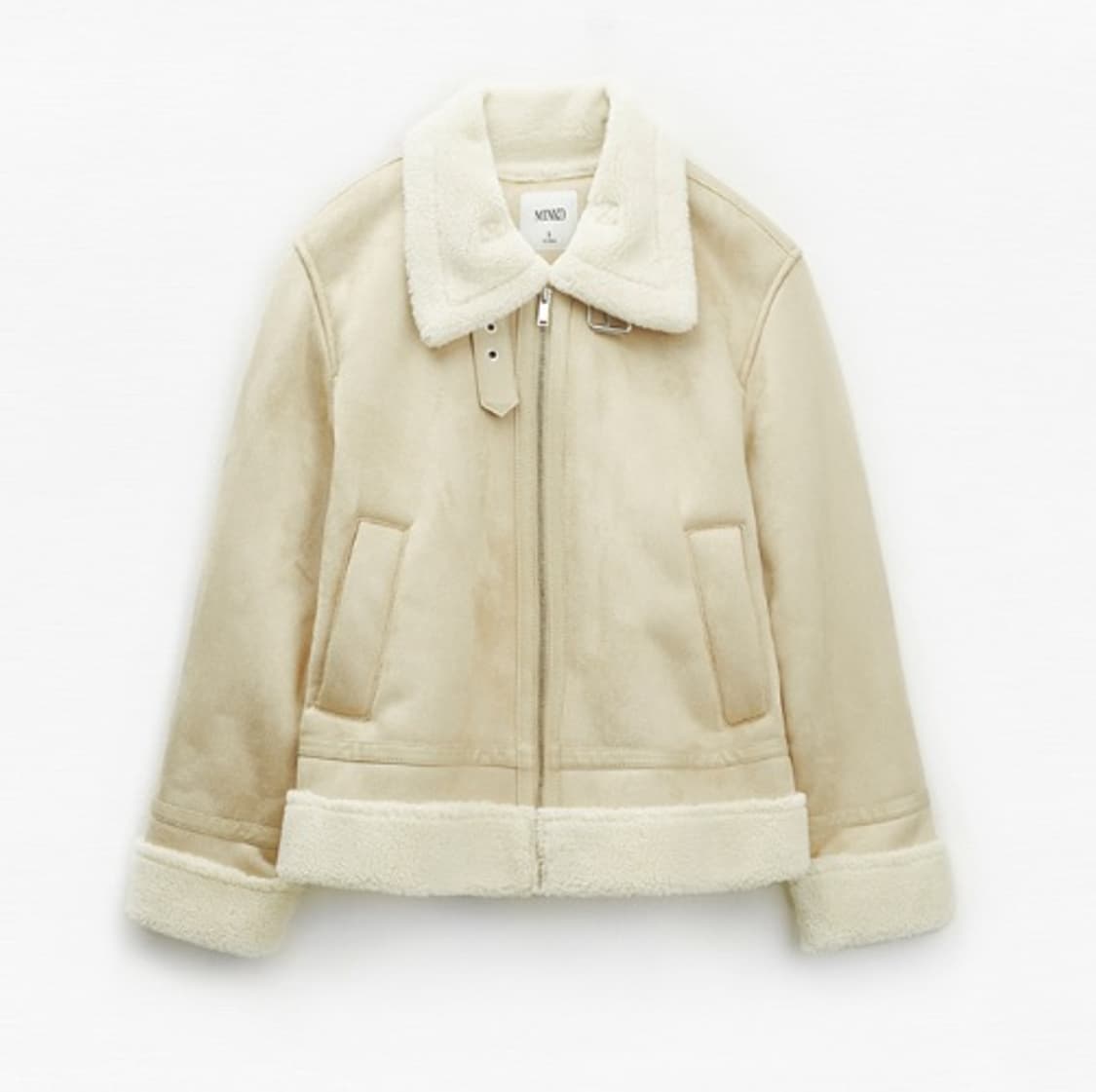 미쏘 스탠카라 스웨이드 숏 무스탕 (베이지) 상품이미지1