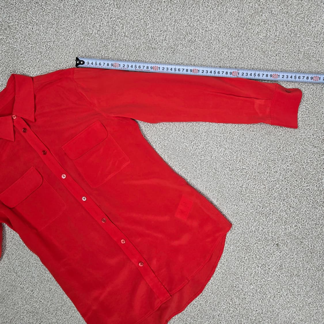 0108.이큅먼트  포켓 긴팔 슬림실크 100%셔츠XS 상품이미지8