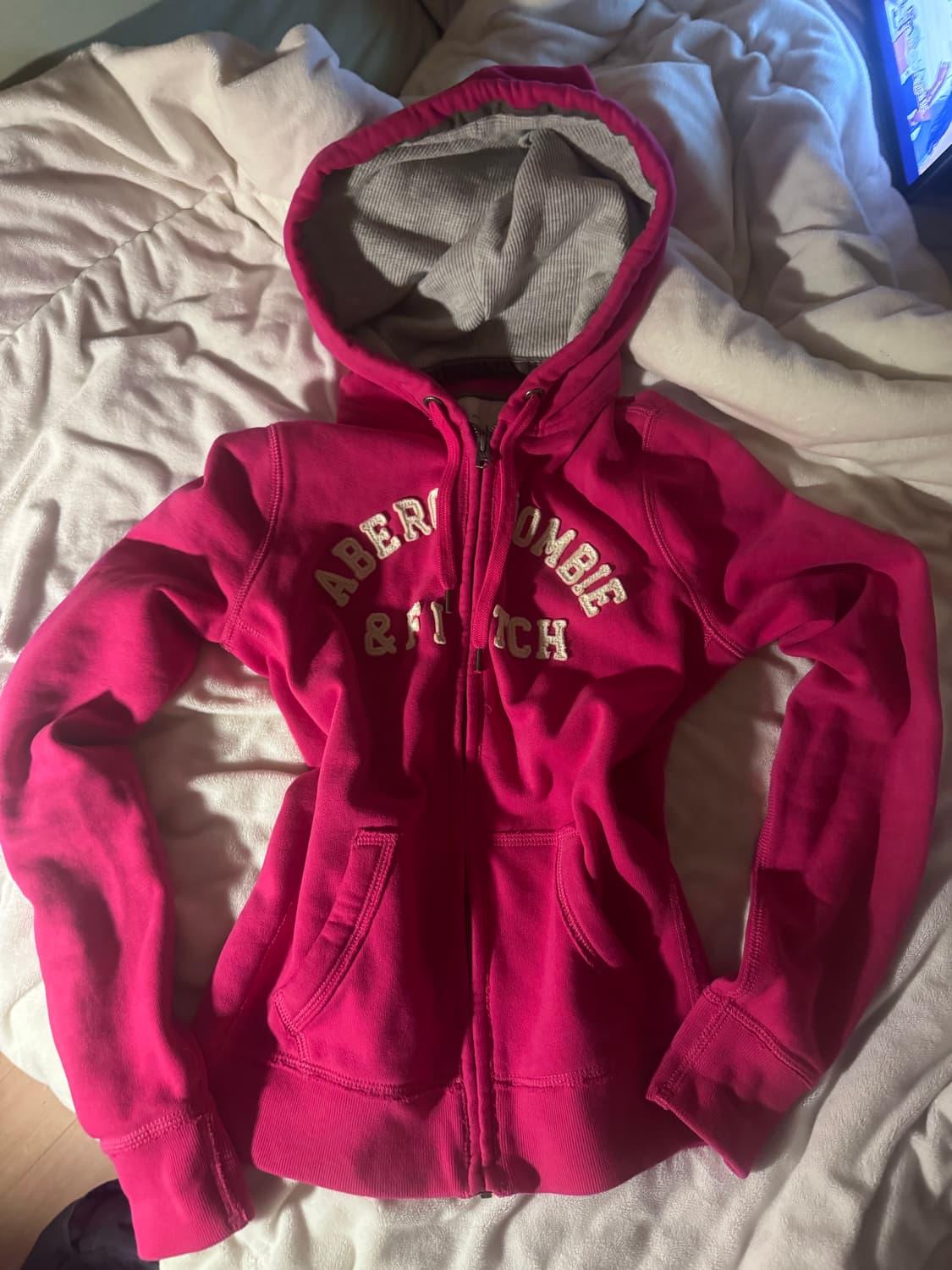 아베크롬비 후드집업 핑크 상품이미지1