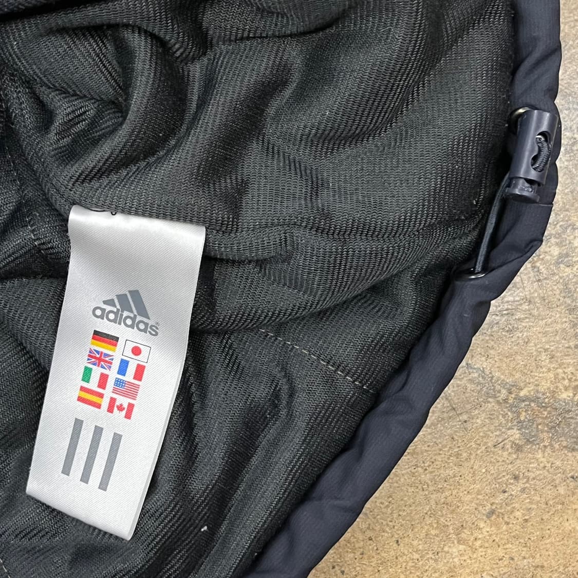 [정품/100] 아디다스 삼선 바람막이 후드 블랙 b18 상품이미지7