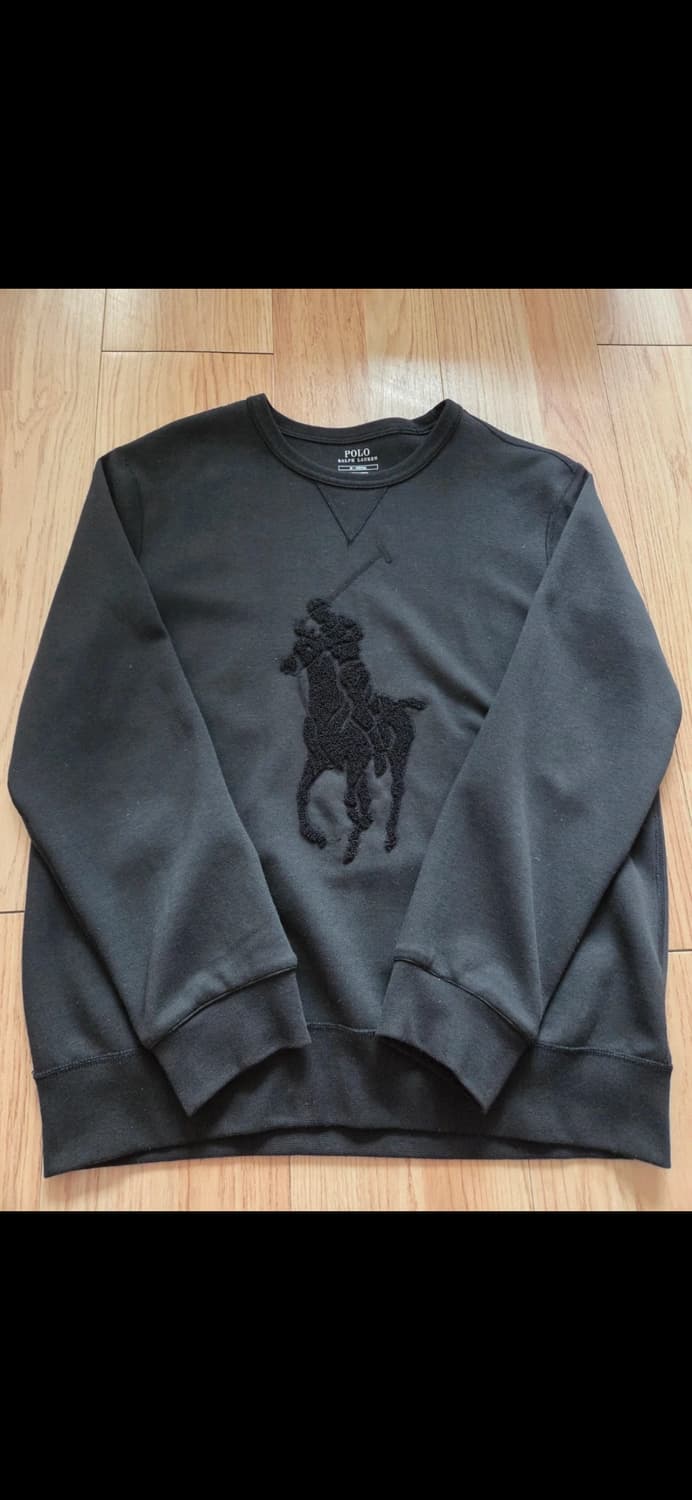 폴로 랄프로렌 빅포니 맨투맨 블랙 M (100) 상품이미지1