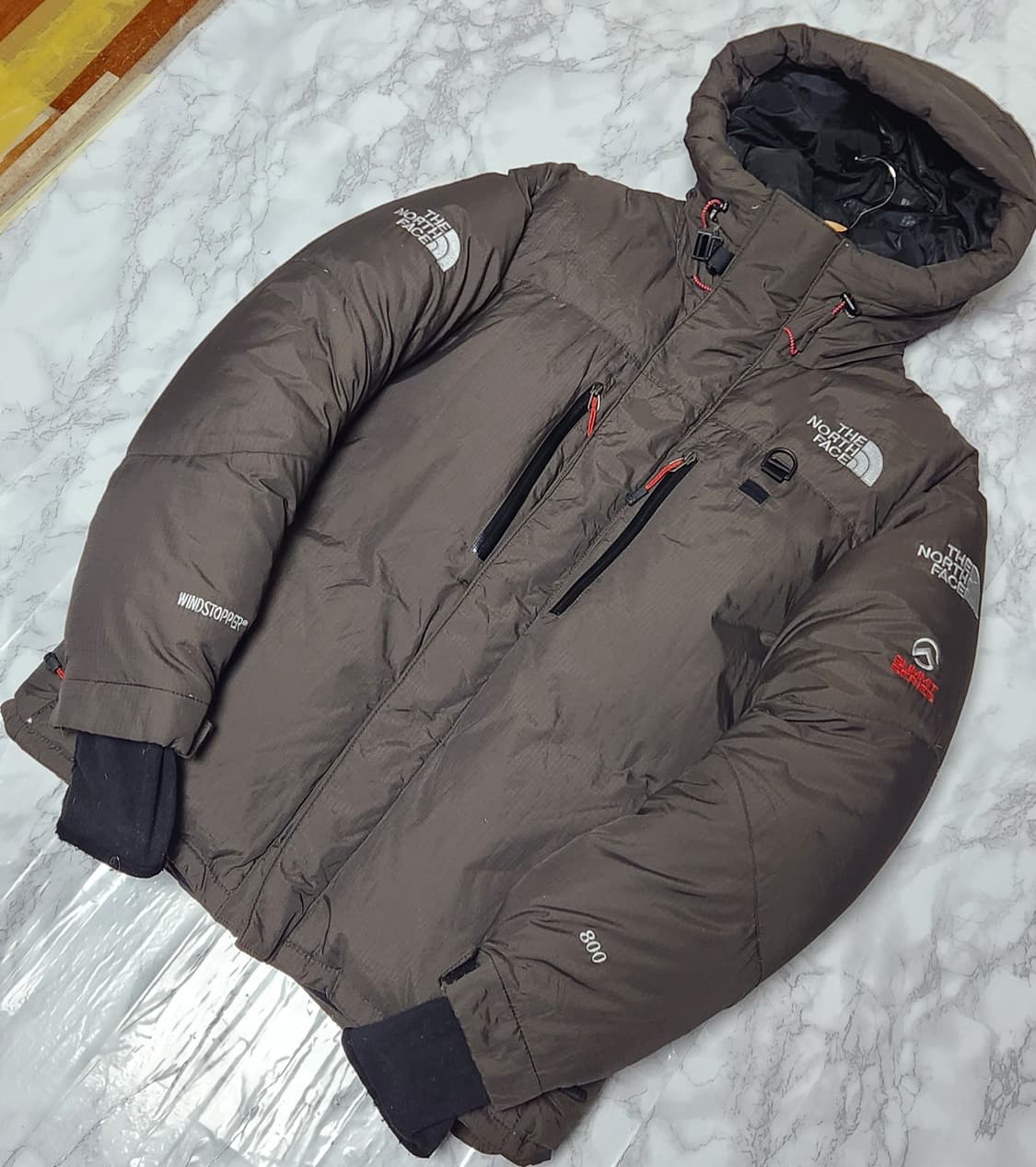 노스페이스 히말라야 800 필 브라운 패딩 자켓 상품이미지2