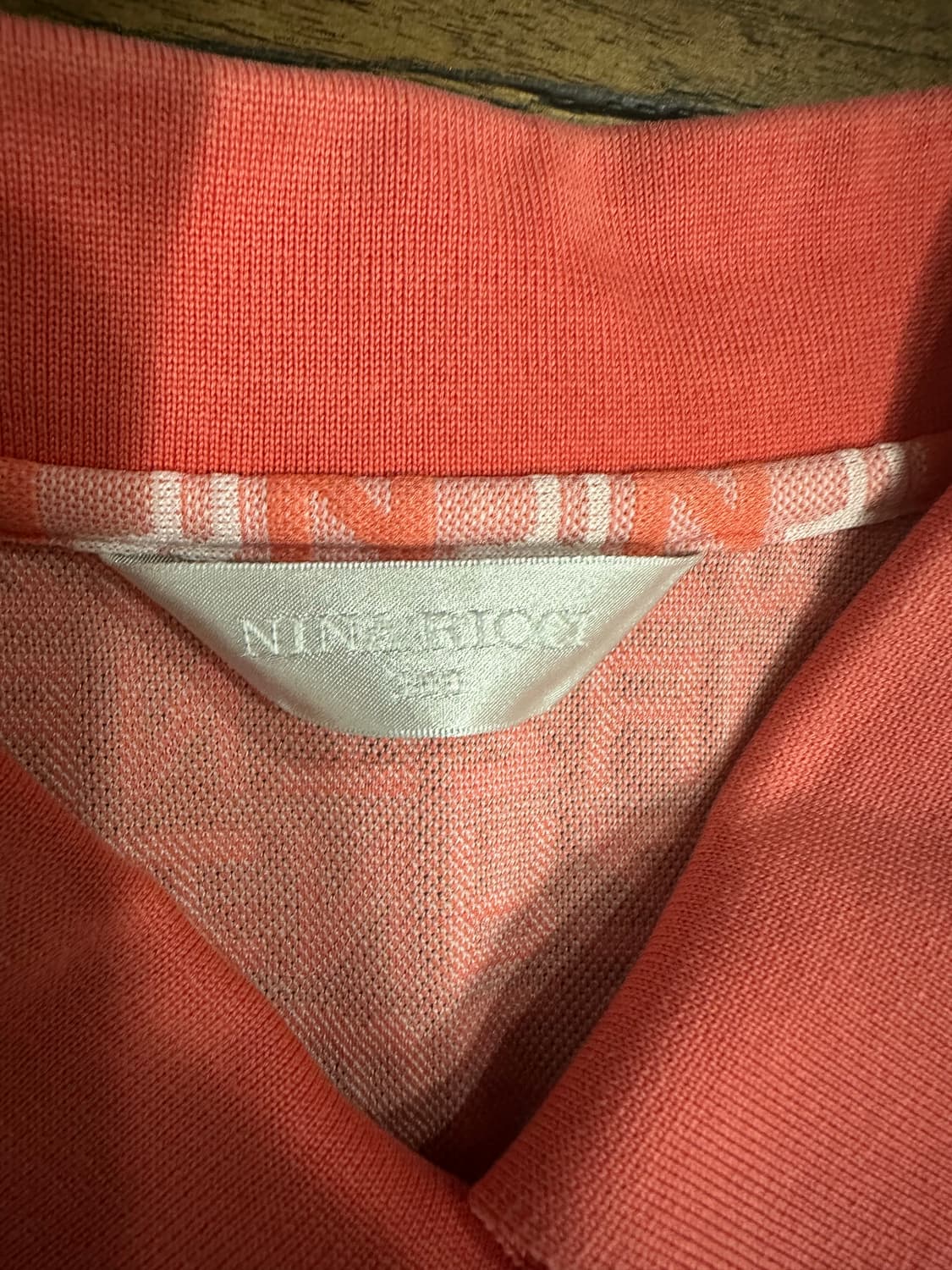 NINA RICCI GOLF 로고패턴 카라티 M 새제품 상품이미지6