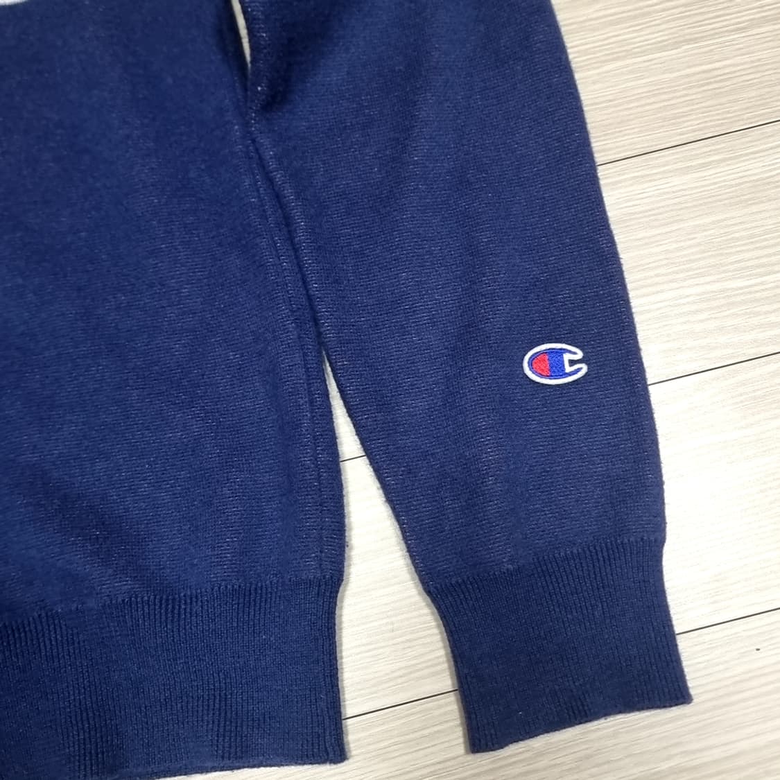 일본제 빈티지 챔피온 네이비 스트라이프 니트 스웨터(95-100) 상품이미지2