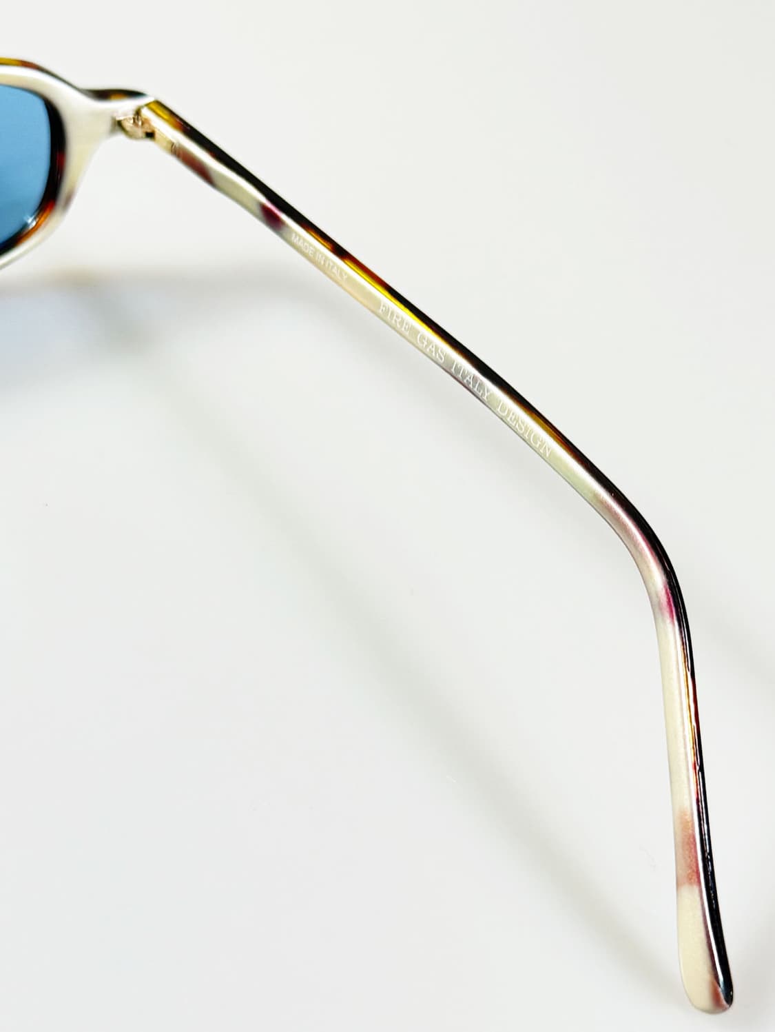 90s FIRE GAS 토터스쉘 뿔테 스퀘어 틴트 빈티지 선글라스 상품이미지6