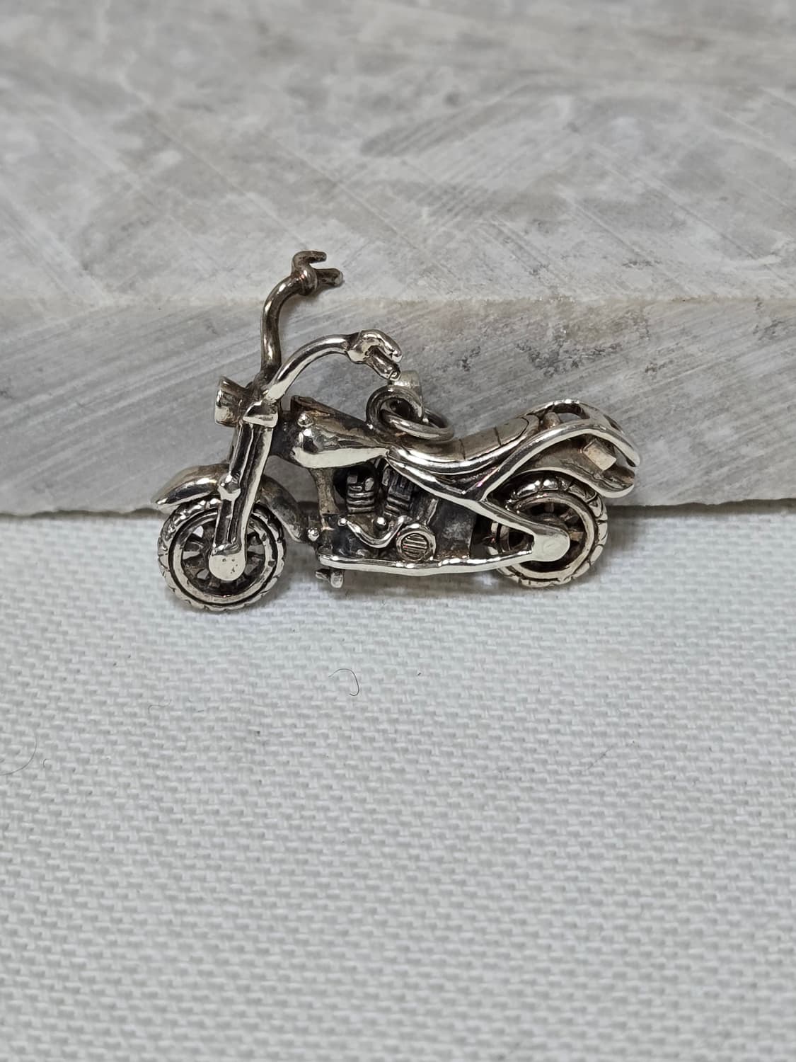925 실버 빈티지 바이크 펜던트 / 미니 모터사이클 참 상품이미지1