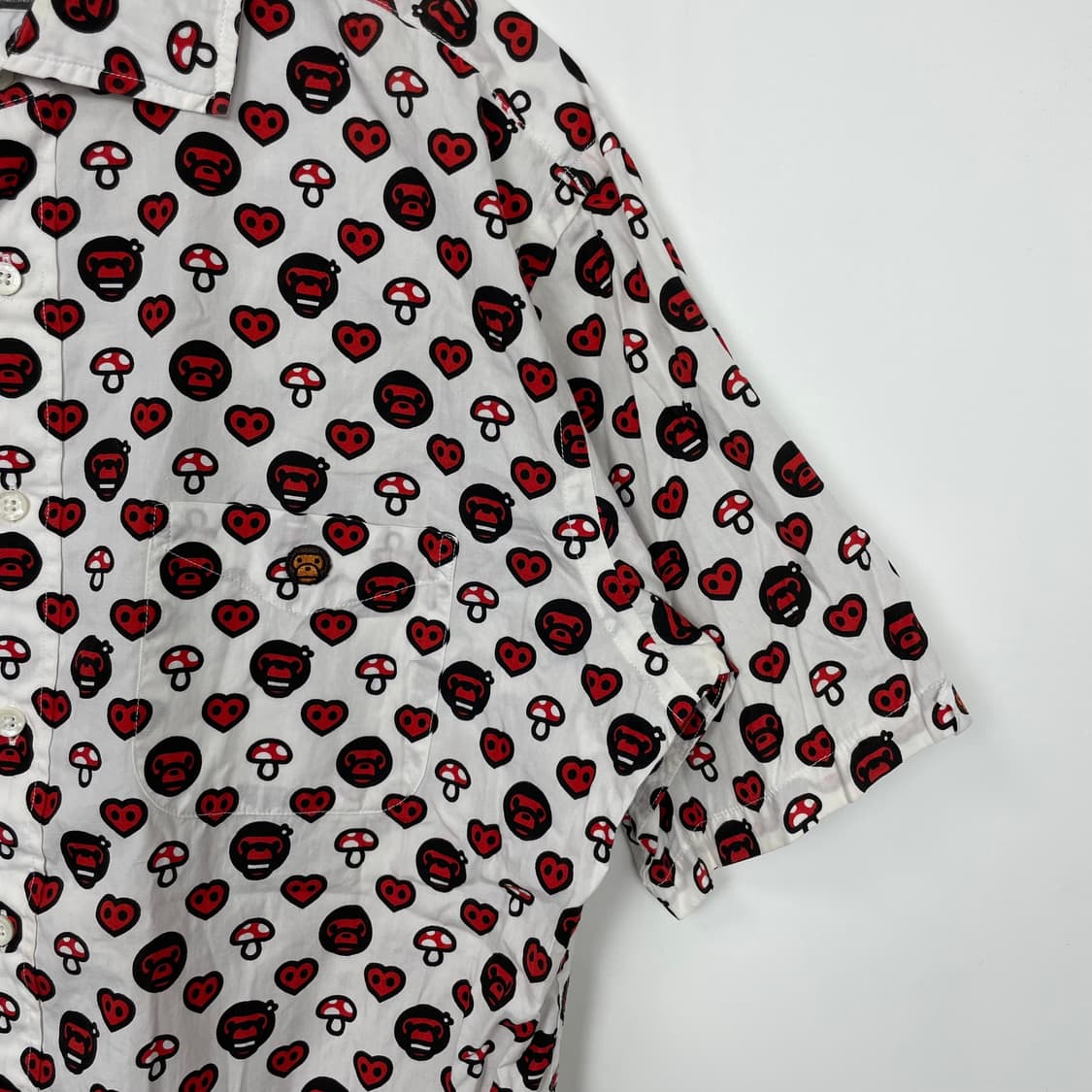 베이프 마일로 bape milo 패턴 반팔 셔츠 상품이미지4