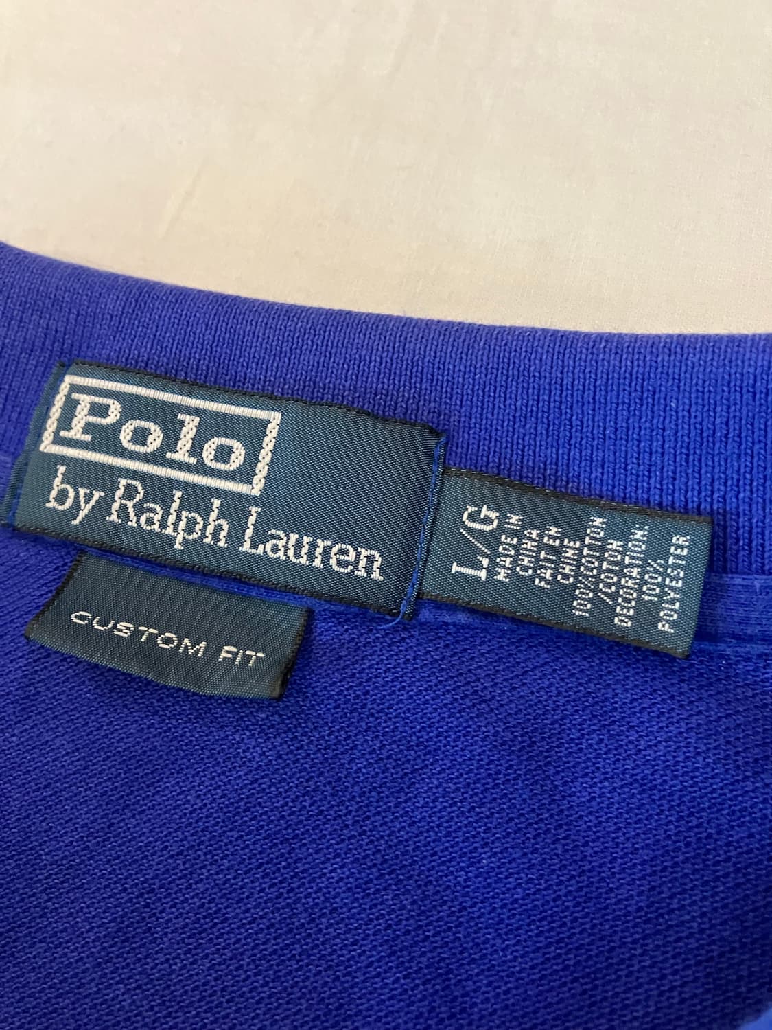 폴로 치프키프 빅포니 USA 롱슬리브 카라티 블루 상품이미지5