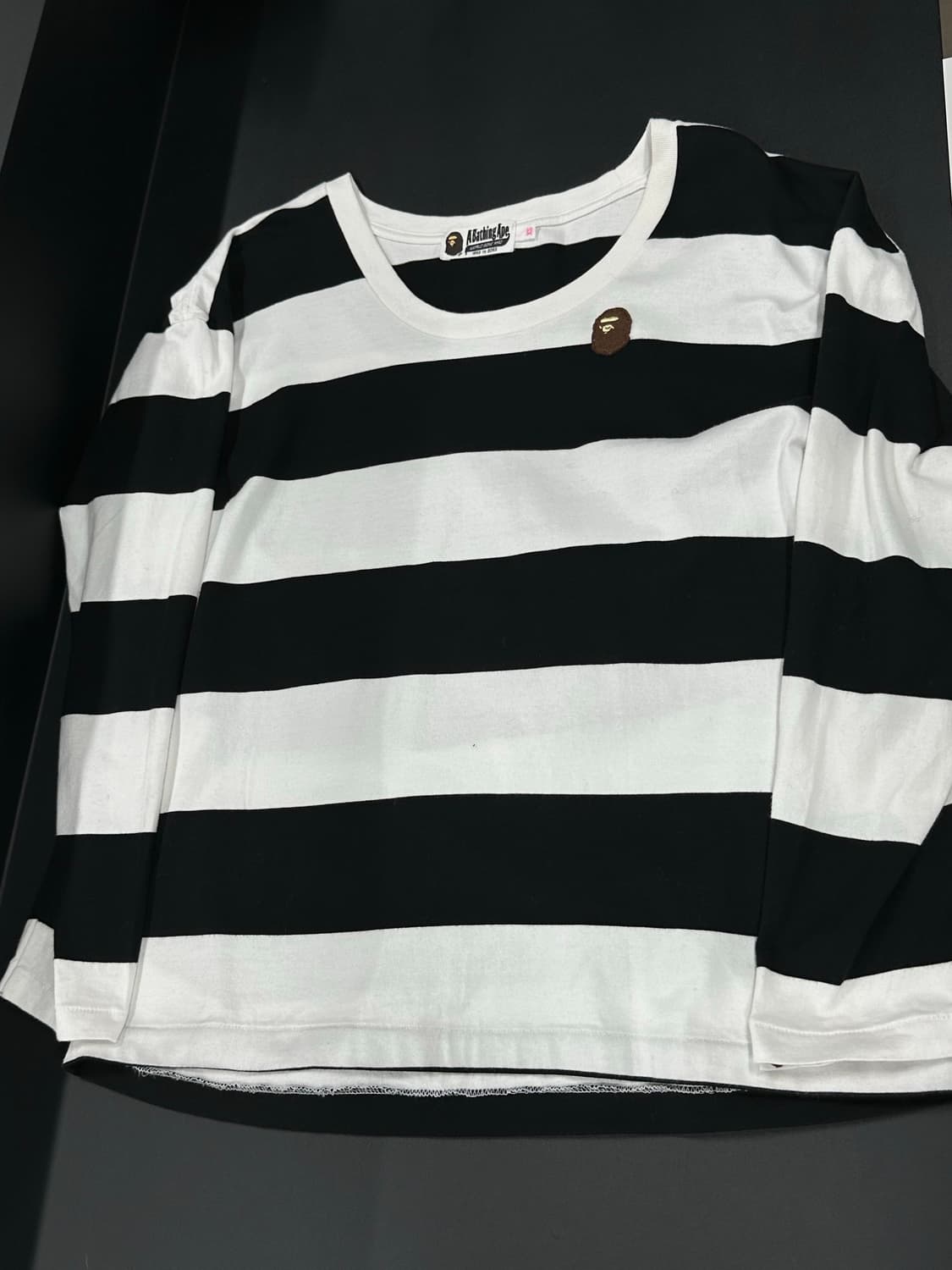 베이프 스트라이프 긴팔 티셔츠 상품이미지5