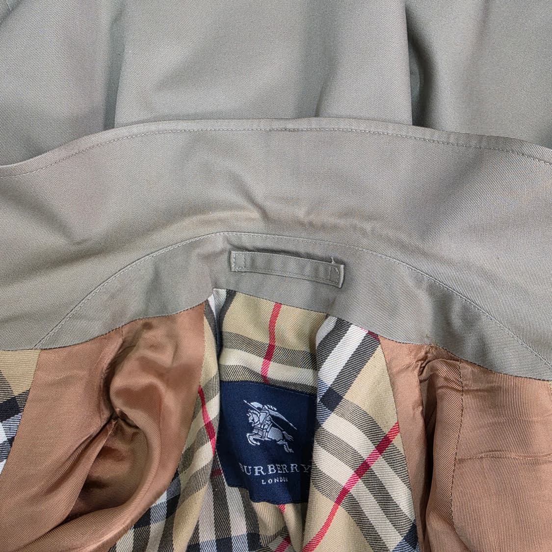 90s 버버리 런던 노바체크 블루종 자켓 105~110사이즈 상품이미지7