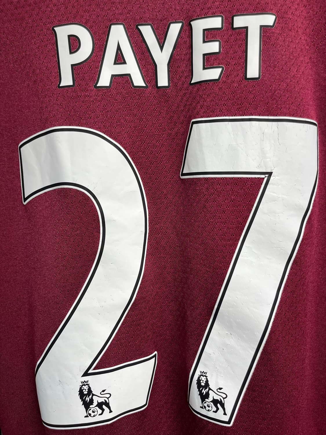 16-17 웨스트햄 파예트 마킹 유니폼 상품이미지3