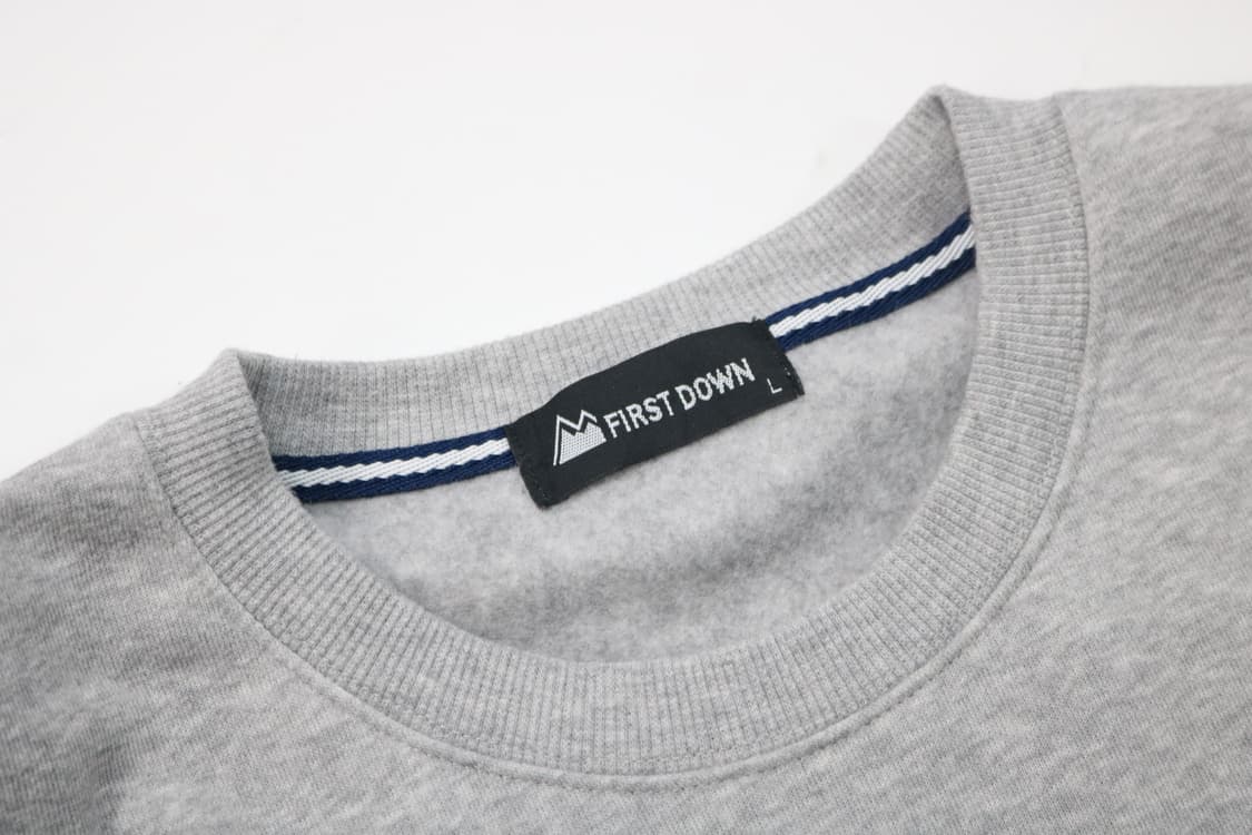 FIRST DOWN 퍼스트다운 빈티지 마운틴 로고 그레이 맨투맨 (L) 상품이미지5