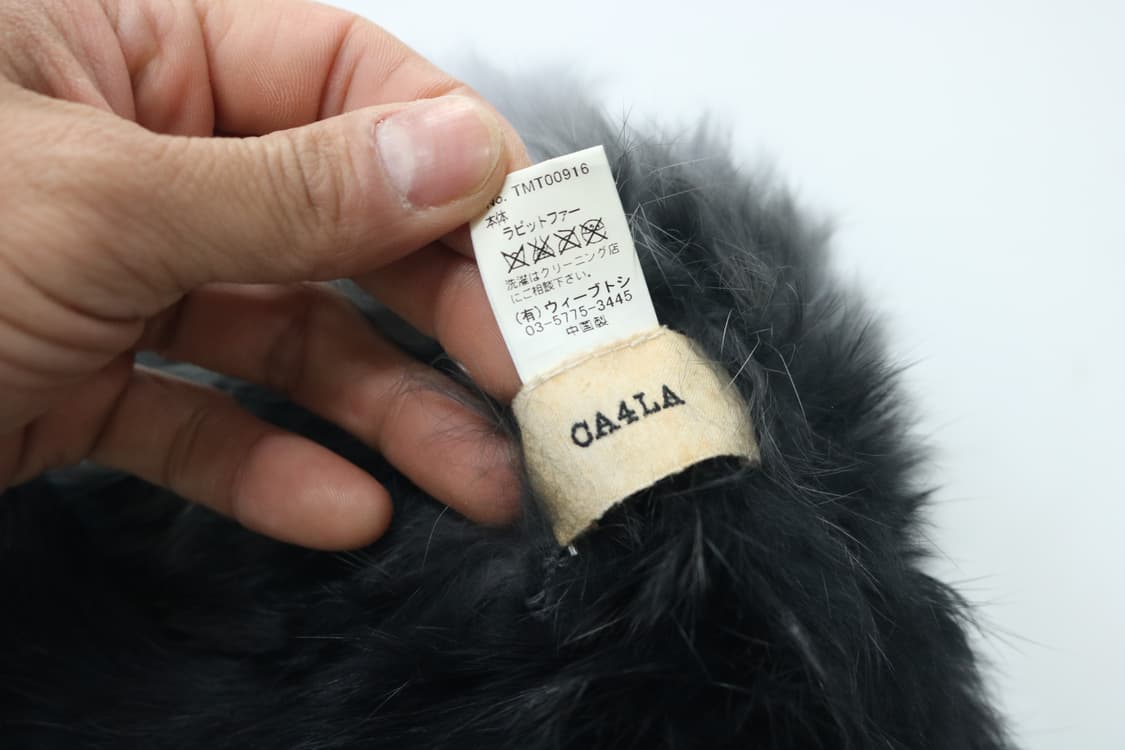 CA4LA 카시라 그라데이션 리얼 래빗 퍼 니트 버킷햇 상품이미지8