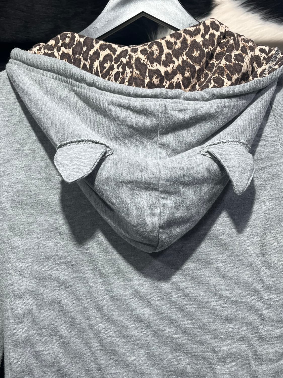 슬림핏 고양이귀 포인트 후드 원피스 상품이미지8