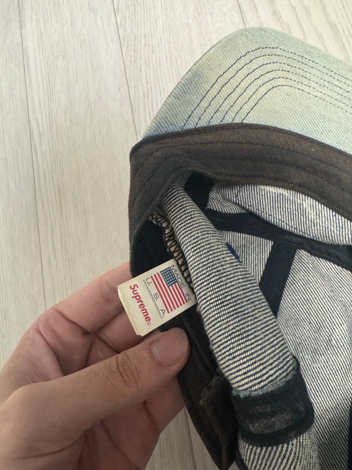 24SS 슈프림 데님 캠프캡 상품이미지5