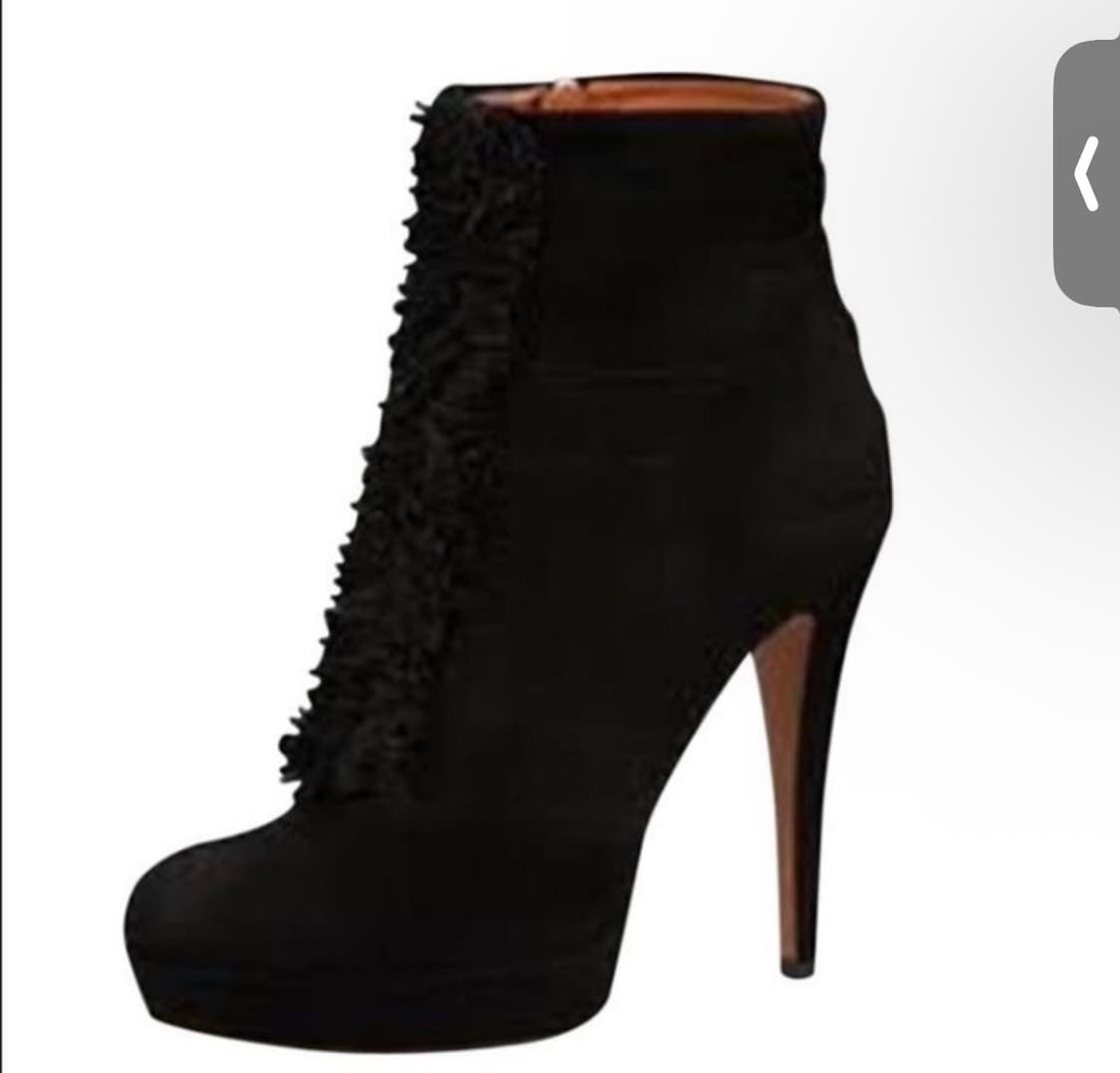 구찌 프린지 플랫폼 앵클 부츠 상품이미지2