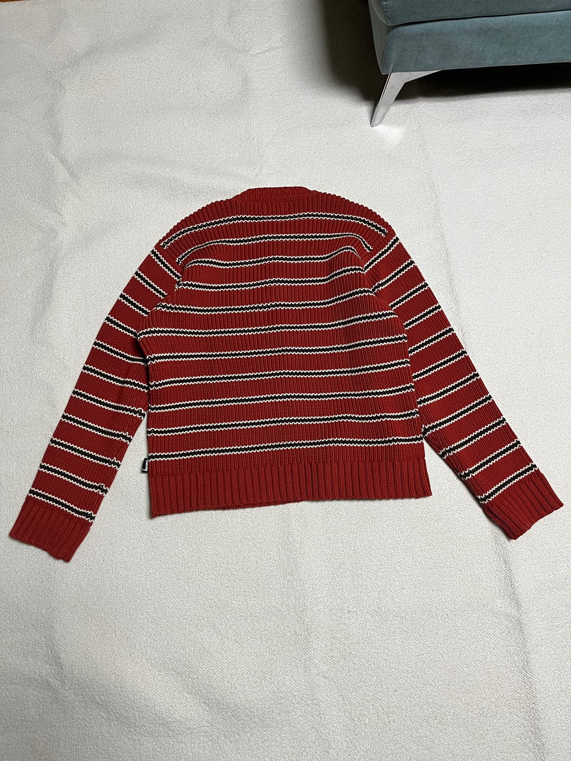 스투시 스트라이프 청키 니트 크루넥 상품이미지2