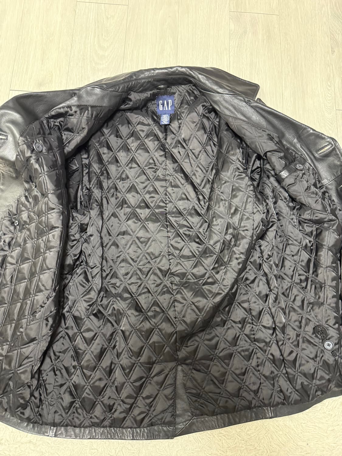 (L) oldgap 올드갭 레더 피코트 상품이미지4