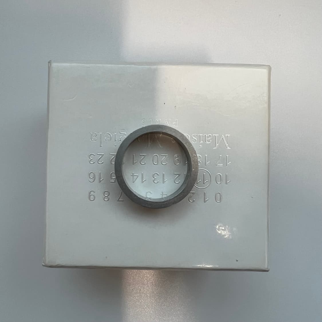 메종 마르지엘라 뉴메리컬 밴드 실버 링 7 상품이미지5