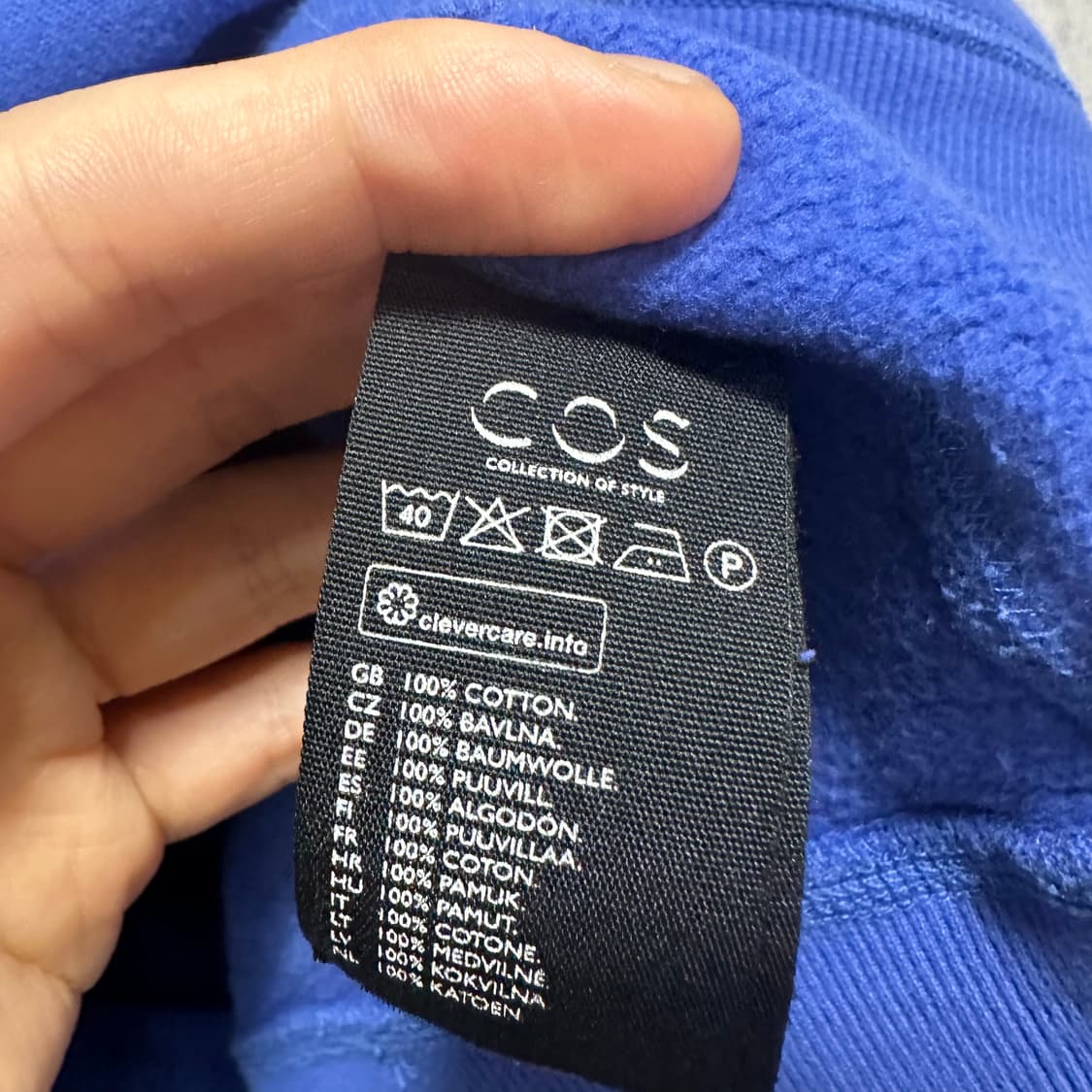 95 COS 코스 남자 오버핏 맨투맨 상품이미지4